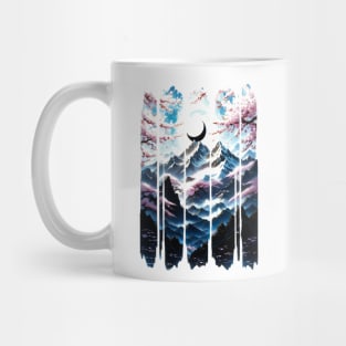 Japanese Moon Mountain Mug